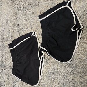 2 pair of black shorts